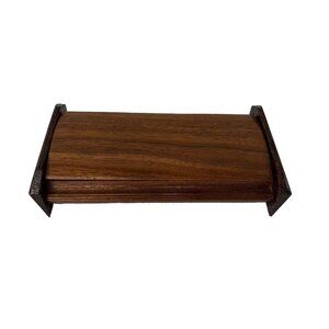 Wooden Jewelry Valet Keepsake Box Glasses Pens Treasures Desk Dresser